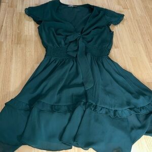Dark green dress